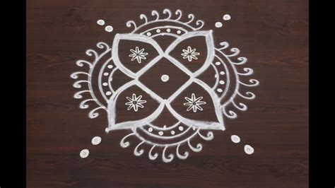 Easy Rangoli Design Diwali Kolam