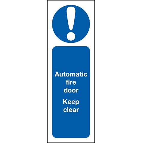 Automatic Fire Door Keep Clear Sign | First Safety Signs - First Safety ...