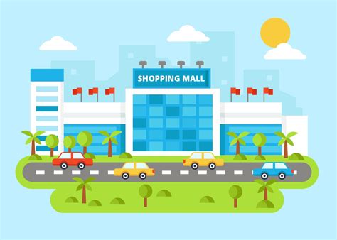 Modern Mall Shopping Center Vector 173073 Vector Art at Vecteezy