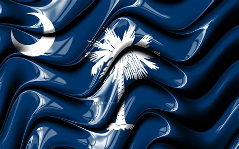 Download wallpapers South Carolina flag, 4k, United States of America ...