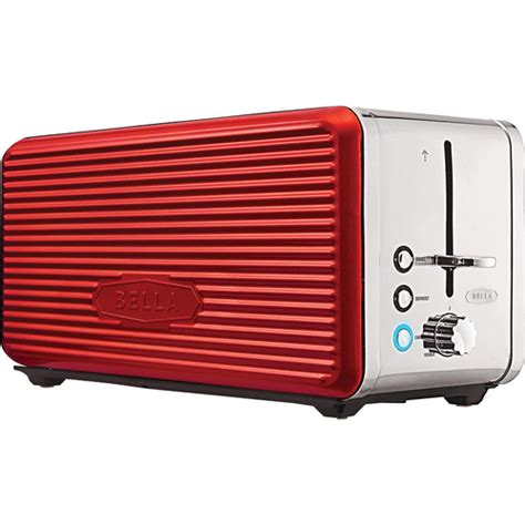 Sensio Bella Linea 4-Slice Long Slot Toaster in Red - 14087 - Open Box ...