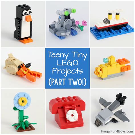 MORE Teeny Tiny Mini LEGO Projects - Frugal Fun For Boys and Girls