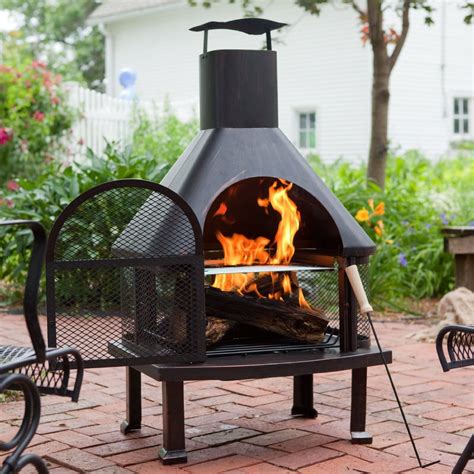 outdoor chimney - Buscar con Google | Fire pit chimney, Fire pit patio ...