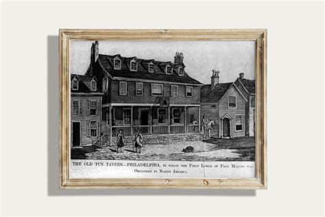 Photo: Old Tun Tavern Philadelphia 1st Lodge of Free Masons - Etsy