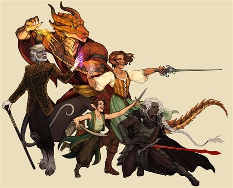 [Art] The Arsonists, our 5e party. : r/DnD