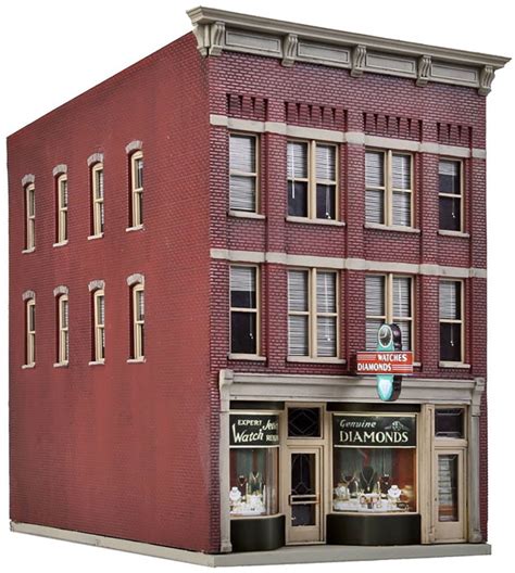 Walthers Cornerstone HO Scale Building/Structure Kit Jewelry Store ...