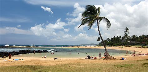 Snorkeling Poipu Beach Park Is Decent, Busy & At A Lovely Beach