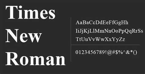 +10 Times New Roman Fonts FREE - Fontspace.io