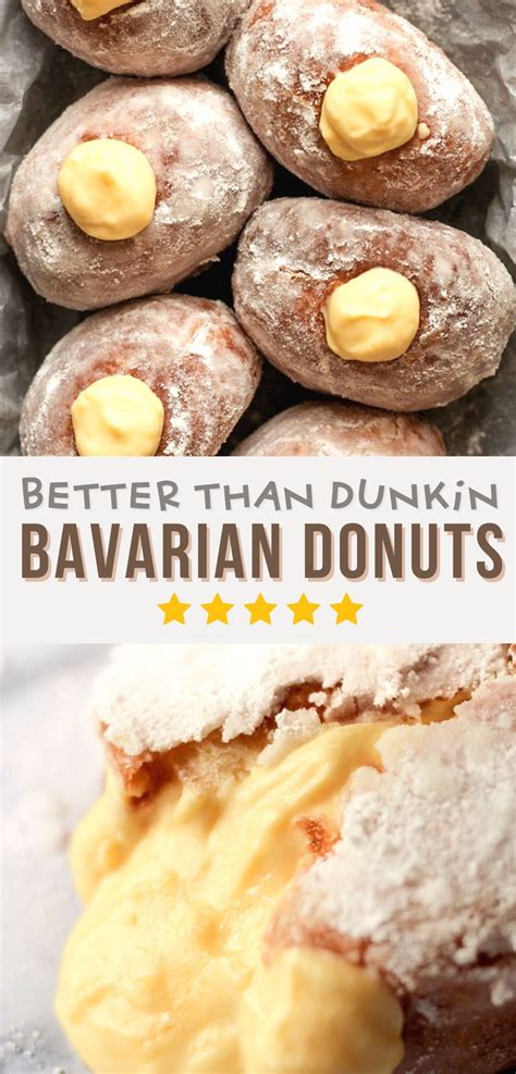 The BEST Bavarian Cream Donut Recipe in 2024 | Homemade donuts recipe ...