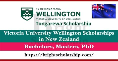 Victoria University Wellington Scholarships 2023-24 in New Zealand (Funded)