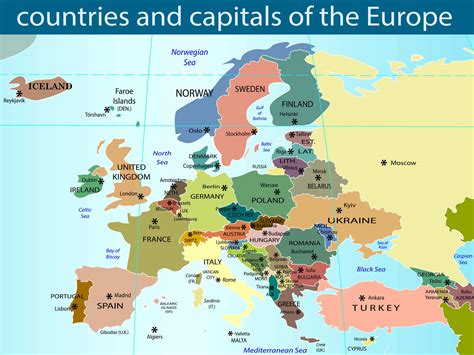 Northern Europe Map With Capitals – Map With States