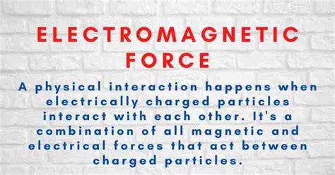 Electromagnetic Force- An Overview - What's Insight