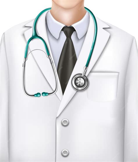 Premium Vector | Doctor in uniform with stethoscope and doctor suit on ...