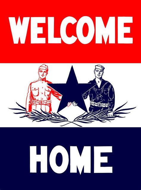 Vintage Military Welcome Home Sticker by warishellstore | Military ...