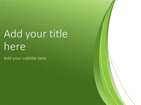 Green Abstract PowerPoint Template - PresentationGO | Powerpoint ...