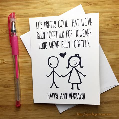 Funny Anniversary Card Happy Anniversary Anniversary Card