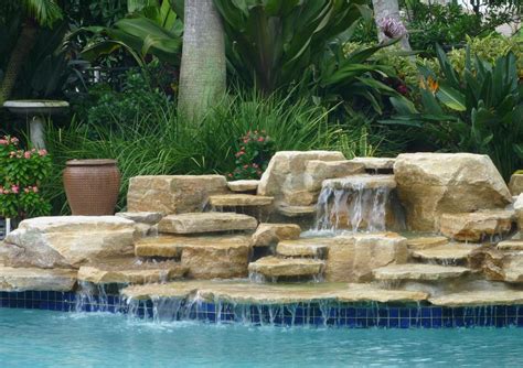 Swimming Pool Waterfall Designs | Pool Design Ideas | Pool waterfall ...