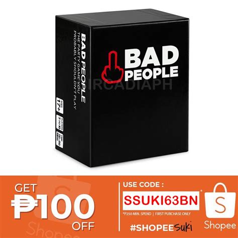 Bad People Card Game (Main Game) | Shopee Philippines