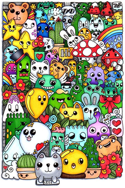 an image of many different cartoon animals in the same color and size ...