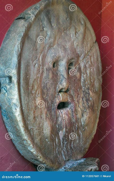 Mouth of Truth Sculpture in Rome Famous Landmark in Italian Rome Stock ...