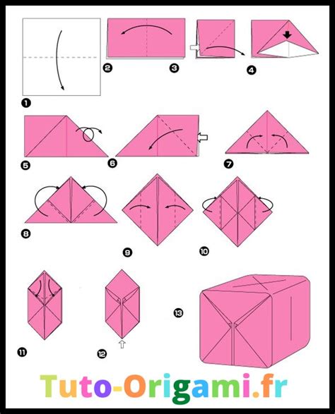 Cube À Gonfler En Origami Tutoriel Niveau Moyen Gratuit | Tuto-Origami ...