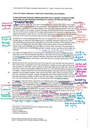 annotations for Between a rock and a hard place | Teaching Resources