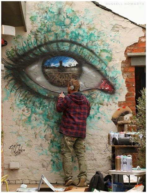 Street art by Mydogsighs 3d Street Art, Street Art Graffiti, Urban ...