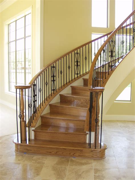 This staircase design was created using Twist series balusters. The ...