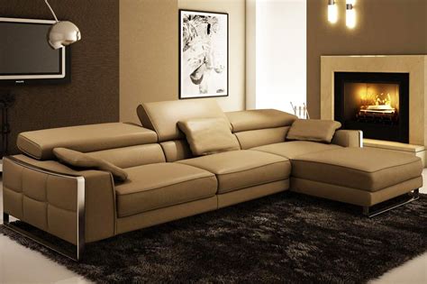 Modern Leather Sectional Sofa Flavio | Leather Sectionals