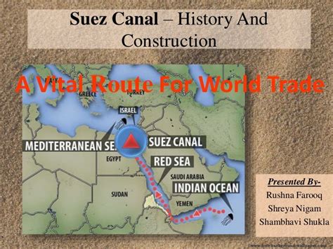 Suez canal – history and construction