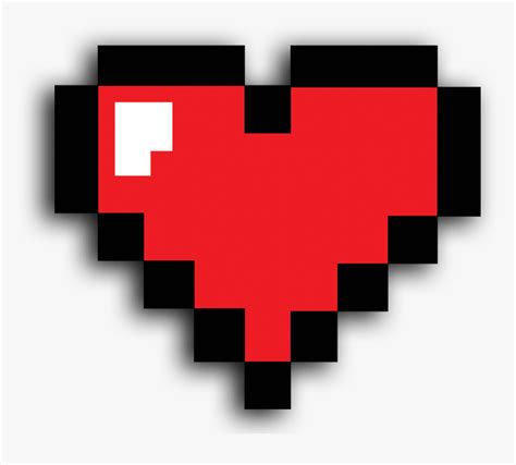 Minecraft Heart Pixel Art Grid