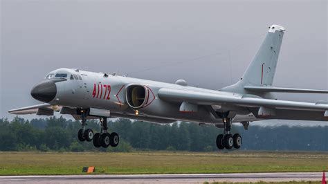 Xian H-6K strategic bomber of the PLAAF, closely related to the Tu-16 ...