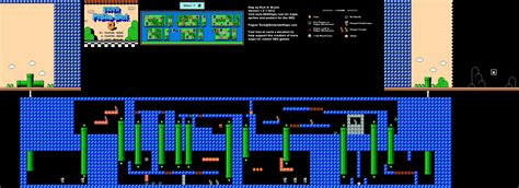 Super Mario Brothers 3 - World 7-5 Nintendo NES Map