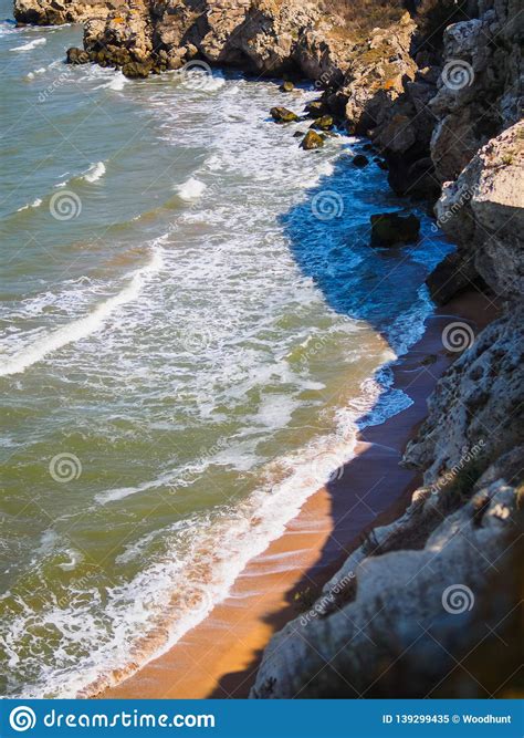 Beach in a Wild Fjord Bay at Sunset Stock Image - Image of arctic ...