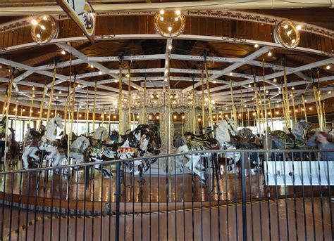 Antique Looff Carousel in Riverfront Park, Spokane, Washington. Photo ...