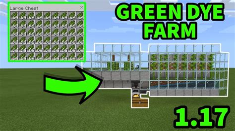 1.17 Minecraft Automatic Green Dye Farm! Minecraft Java + Bedrock (MCPE ...