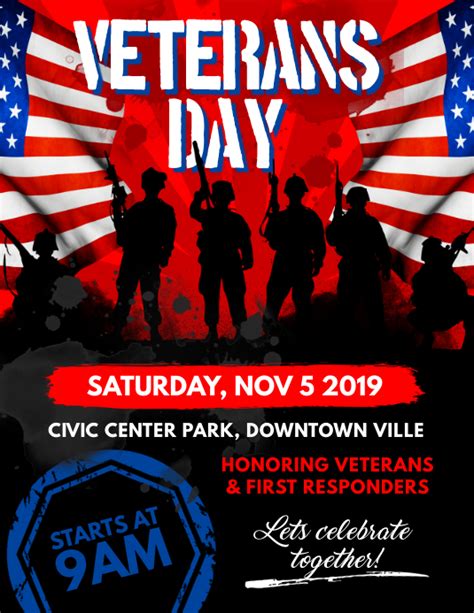 Veterans Day Flyer Template | PosterMyWall