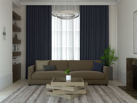 Blue And Brown Living Room Curtains | Cabinets Matttroy