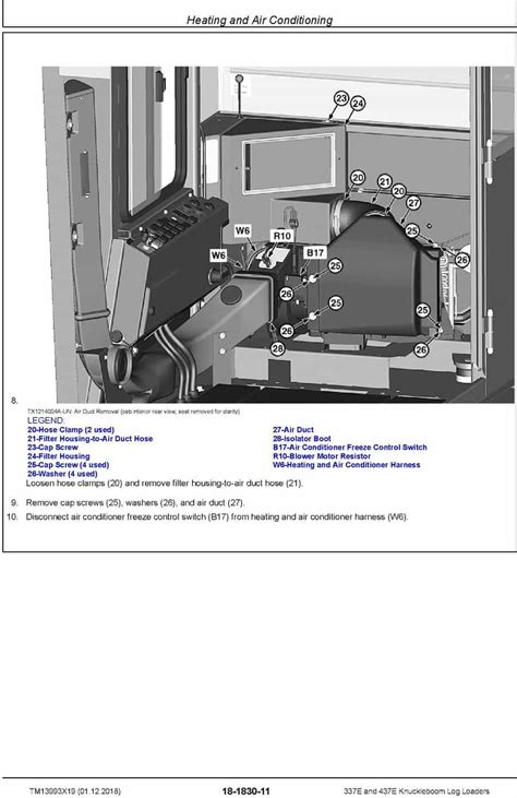 John Deere 337E 437E Knuckleboom Log Loader Repair Manual TM13993X19