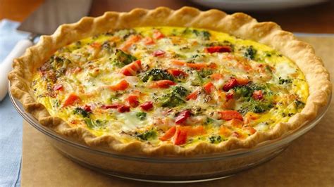 Italian Pepperoni-Vegetable Quiche recipe from Pillsbury.com