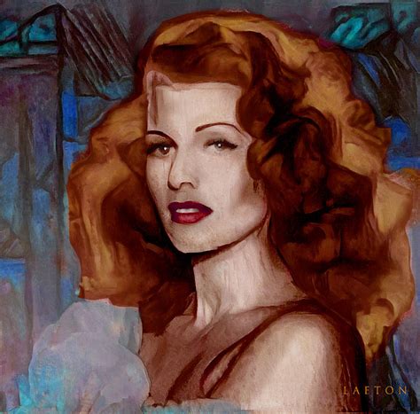 Rita Hayworth Digital Art by Richard Laeton