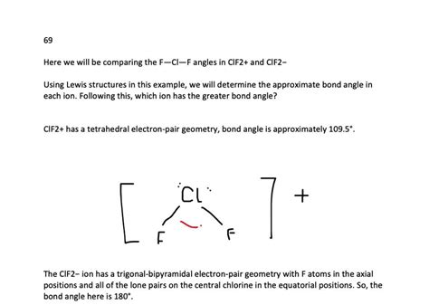 SOLVED:Compare the F-Cl-F angles in ClF2^+ and ClF2^- . Using Lewis ...