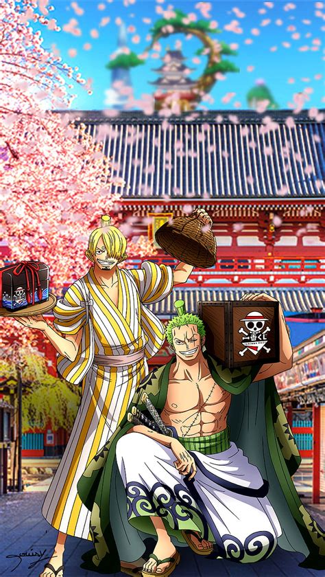 Una pieza, zorojuro, sangoro, wano kuni, manga, teléfono, zoro, sanji ...