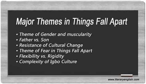 Main Themes in Things Fall Apart - Literary English