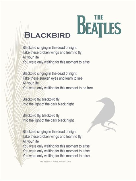 Printable Beatles Lyrics