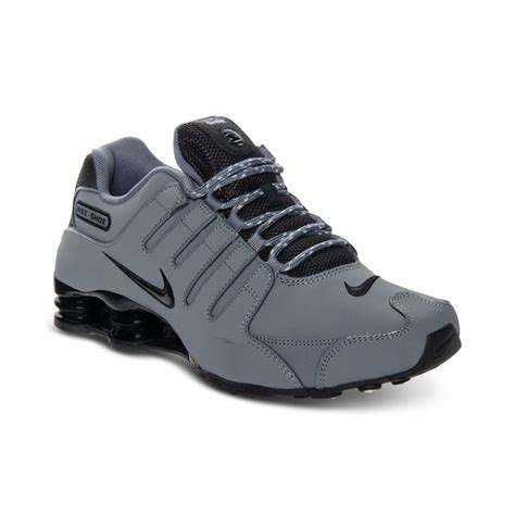 Nike Mens Shox Nz Eu Running Sneakers in Gray for Men - Lyst