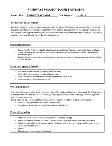 What is project scope management plan