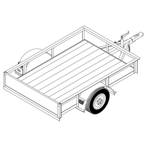 4' 2" x 6' Utility Trailer Plan - Model 1106 – trailerplans