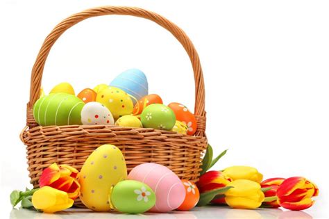 Easter Eggs Basket Royalty-Free Stock Photo