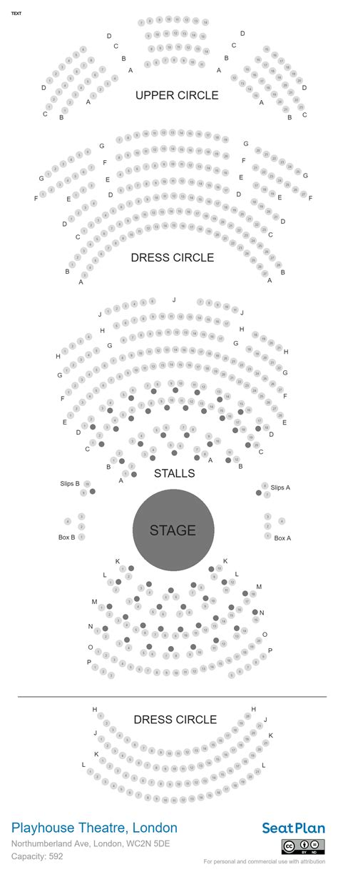 Playhouse Theatre London Seating Plan & Seat View Photos | SeatPlan